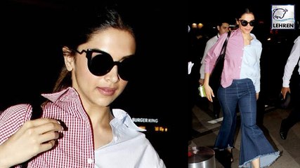 Deepika Padukone SPOTTED At Airport In A Denim Look