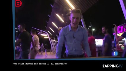 Espagne : elle montre ses fesses à la télévision ! (Vidéo)