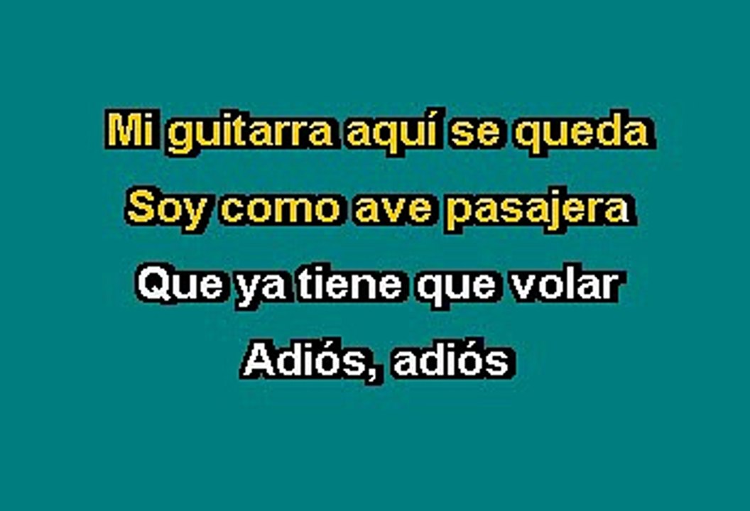 Bronco -  Adiós (Karaoke)