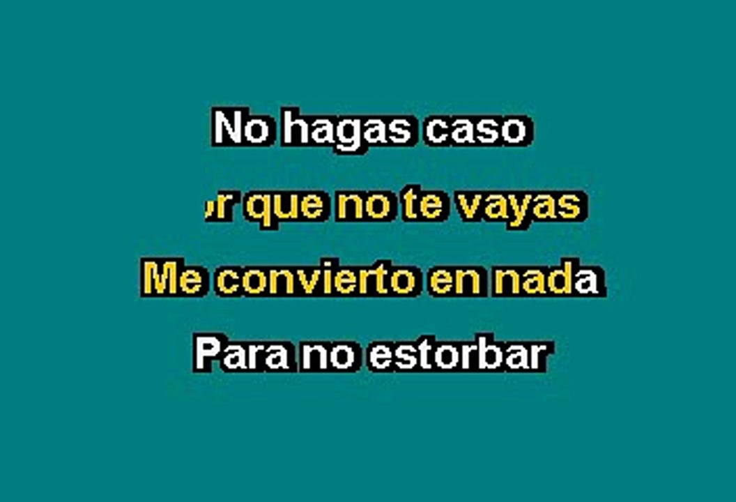 Alejandro Fernández - Niña amada mía (Karaoke)