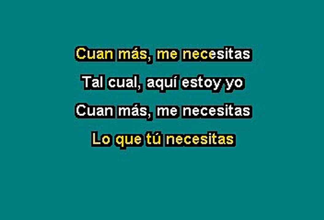 Aleks Syntek - Tu Necesitas (Karaoke)
