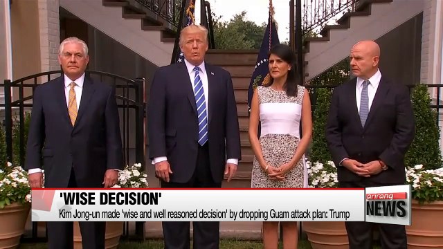 Kim Jong-un made 'wise and well reasoned decision' by dropping Guam attack plan: Trump
