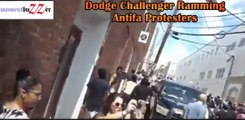 Dodge Challenger Ramming Antifa Protesters
