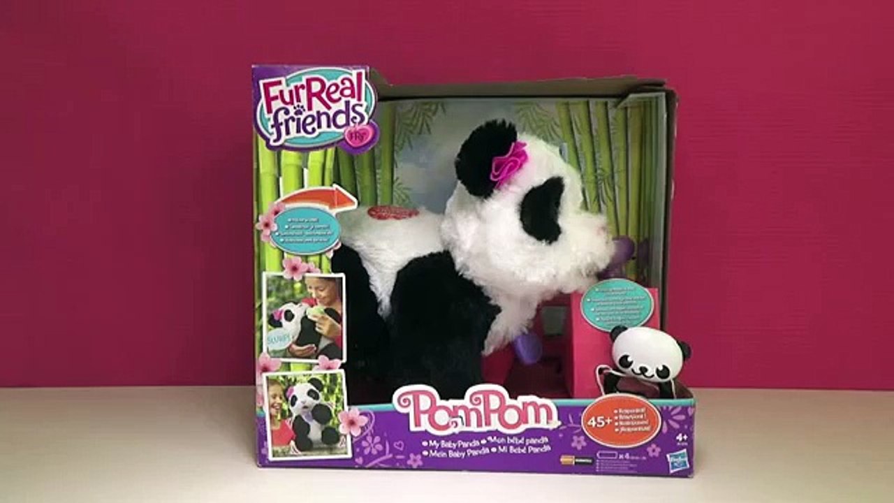 Pom Pom Mi Bebé Panda Oso Panda en español juguetes Furreal Friends Pom ...