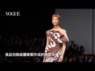 新入主Moschino的鬼才設計師傑瑞米史考特Jeremy Scott 秋冬秀上為觀眾端上美式速食兒童餐