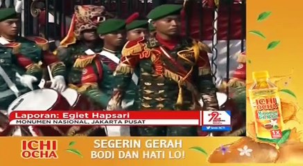Kirab Bendera Merah Putih dari Monas Menuju Istana Negara
