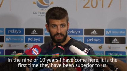First time I've felt inferior to Real Madrid - Pique