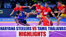 PKL 2017: Haryana Steelers and Tamil Thalaivas end in draw 25-25, Highlights | Oneindia News