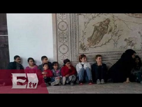 Imágenes de los rehenes en el Museo del Bardo de Túnez / Global