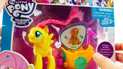 My Little Pony Royal Spin Along Chariot Rainbow Dash and Fluttershy Gala Race FAIL