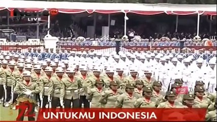 Fly Pass Pesawat Tempur TNI AU di Langit Jakarta