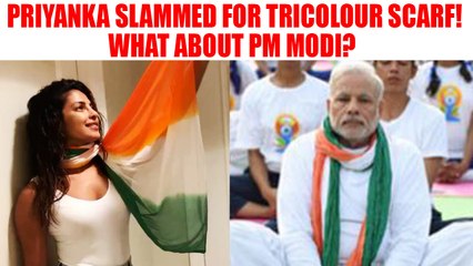 Priyanka Chopra trolled for her tricolour scarf, PM Modi does the  same |Filmibeat