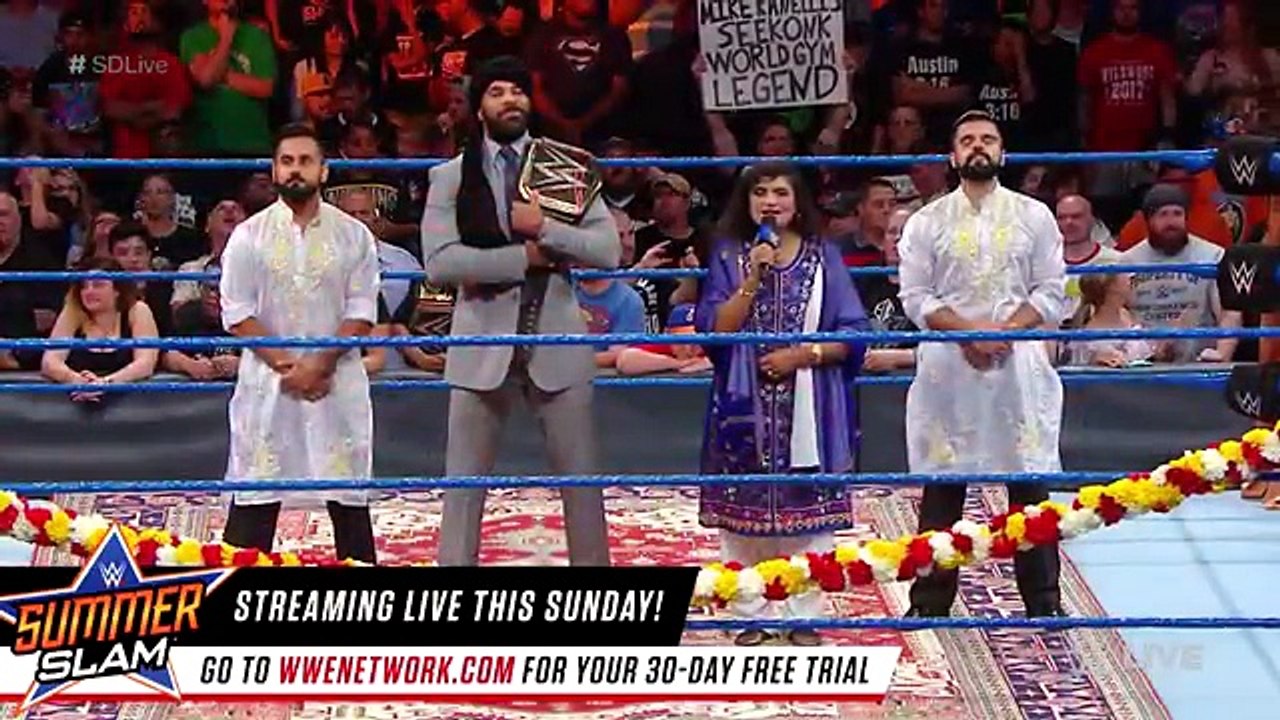 Jinder Mahal's Indian Independence Day Celebration- SmackDown LIVE, Aug. 15, 201