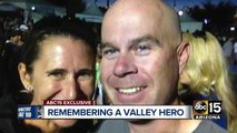 Grieving widow remembers Mesa police officer, husband