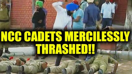 NCC cadets thrashed mercilessly in a college in Mohali for 'supposed' mischief | Oneindia News