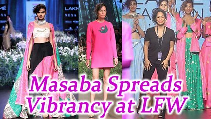 Lakme Fashion Week: Masaba spreads splash of vibrant colours at Lakme Fashion Week | FilmIBeat