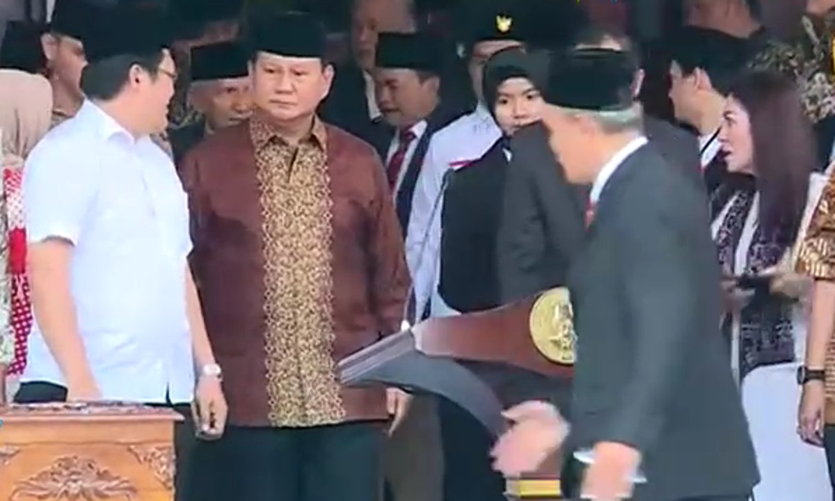 Prabowo Hadiri Upacara di Universitas Bung Karno