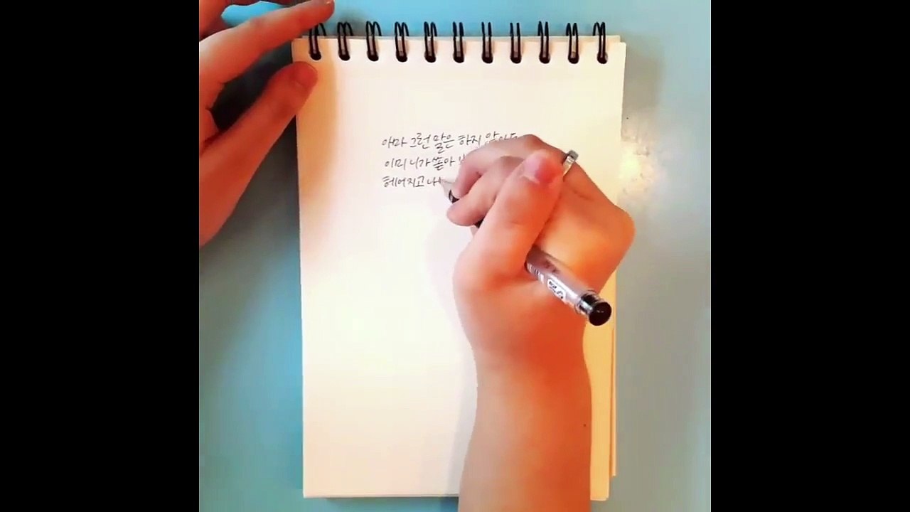 [모링가] 한번 보면 운다는 캘리그라피 가사 모링가MORINGA -Alice in wonderland-0PtlT8cg7-0