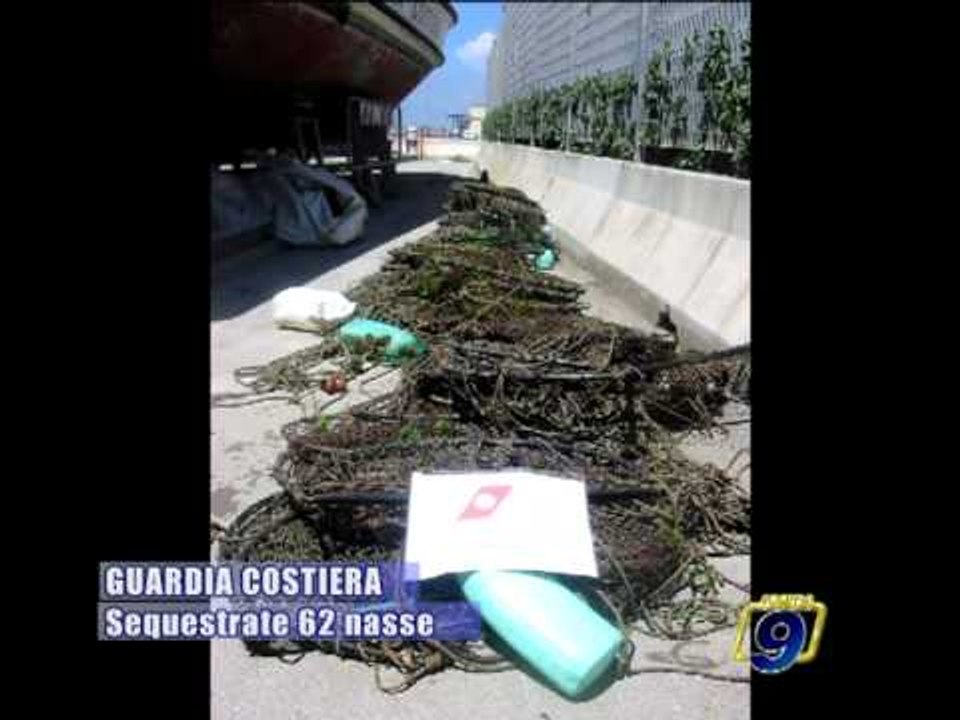 GUARDIA COSTIERA | Sequestrate 62 nasse