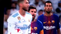 Ramos fait le gamin face à Messi en Supercoupe d'Espagne !