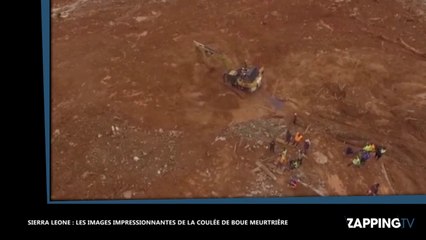 Sierra Leonne : Les images spectaculaires de la coulée de boue meurtrière (vidéo)