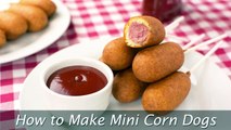 How to Make Mini Corn Dogs - Easy Homemade Corn Dogs Recipe-0Z70M2zzTRA