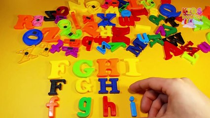 Learn Sizes Alphabet Letters from Big to Small Search Order and Fun with Magnetic Plastic