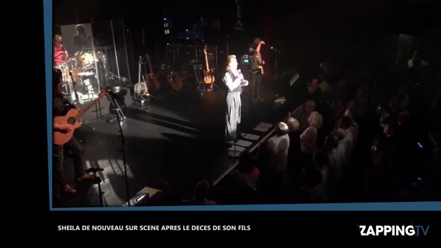 Sheila de nouveau sur scène et très émue après le décès de son fils (vidéo)