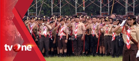 15 Ribu Anggota Pramuka Gelar Upacara Kemerdekaan RI di Cibubur