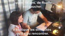Les difficultés que rencontrent les élèves gauchers