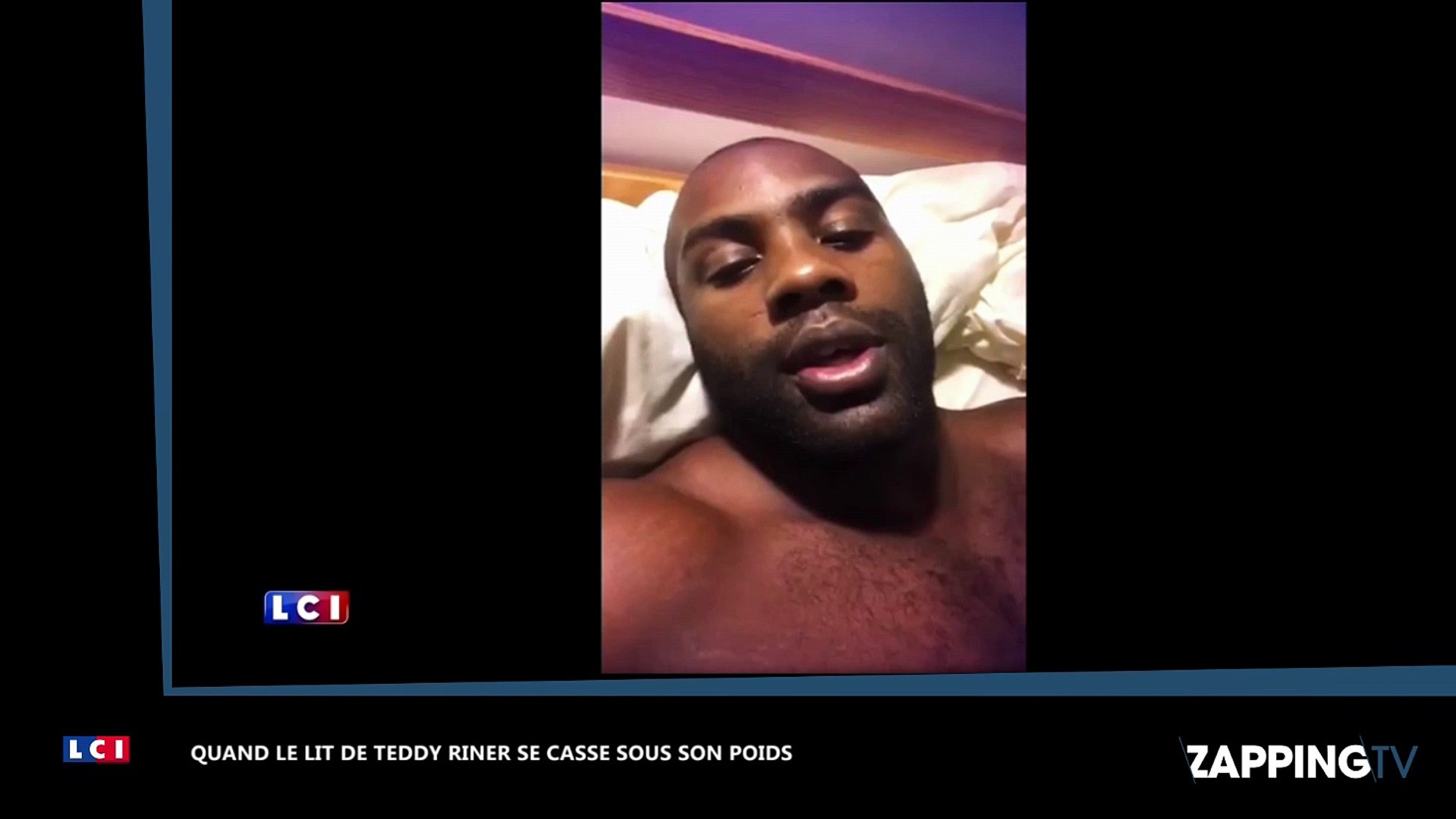 Teddy Riner : Son lit se casse complètement sous son poids (vidéo) - Vidéo  Dailymotion
