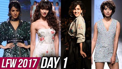 下载视频: Lakme Fashion Week 2017 DAY 1  Disha Patani, Sanya Malhotra ,Sonal Chauhan, Sayani Gupta