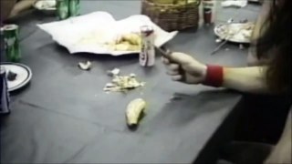 Rachel Bolan Playing With a Banana