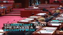 Emotional Australian Attorney-General given standing ovation for slamming Female Parliamentarian for mocking Burka & Isl