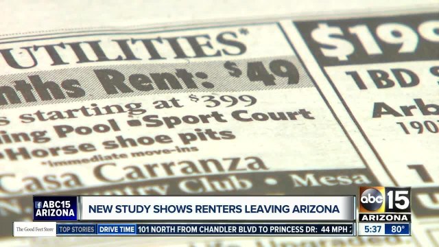 Study: Phoenix renters leaving the state, however renter population remains high