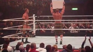 Original Fan Throws A Tennis Ball At John Cena After Raw Went Off The Air 7-11-11 HD