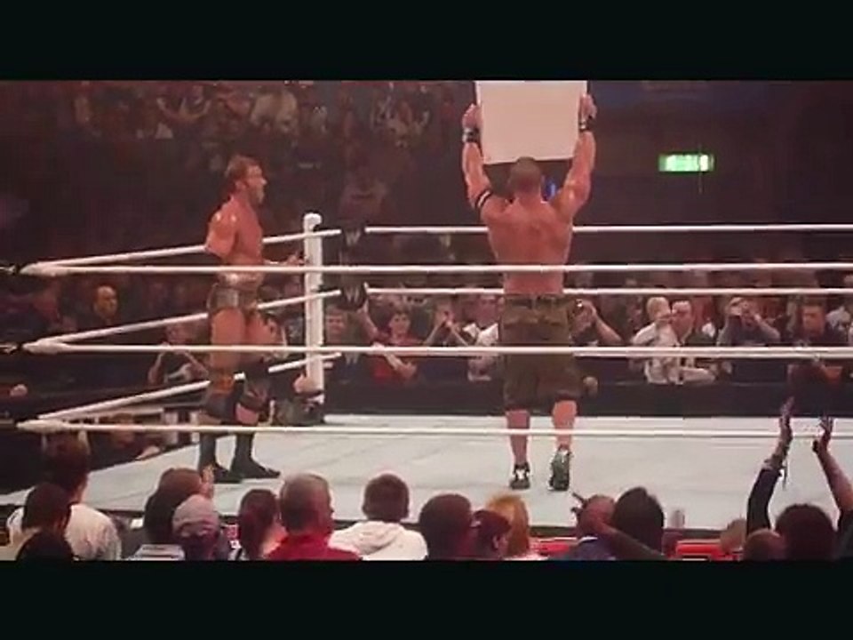 Original Fan Throws A Tennis Ball At John Cena After Raw Went Off The Air 7-11-11 HD