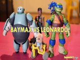 BAYMAX VS LEONARDO SYLVANIAN FAMILIES FINN , BG HERO 6 , TEENAGE MUTANT NINJA TURTLES Toys BABY Videos, DISNEY PIXAR, NI