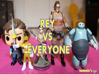 REY VS EVERYONE DOCTOR STRANGE YELLOW RANGER ABBY YATES BAY MAX DISNEY Toys BABY Videos, STAR WARS THE FORCE AWAKENS,MAR