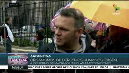 Argentina: sigue el clamor de aparición con vida de Santiago Maldonado