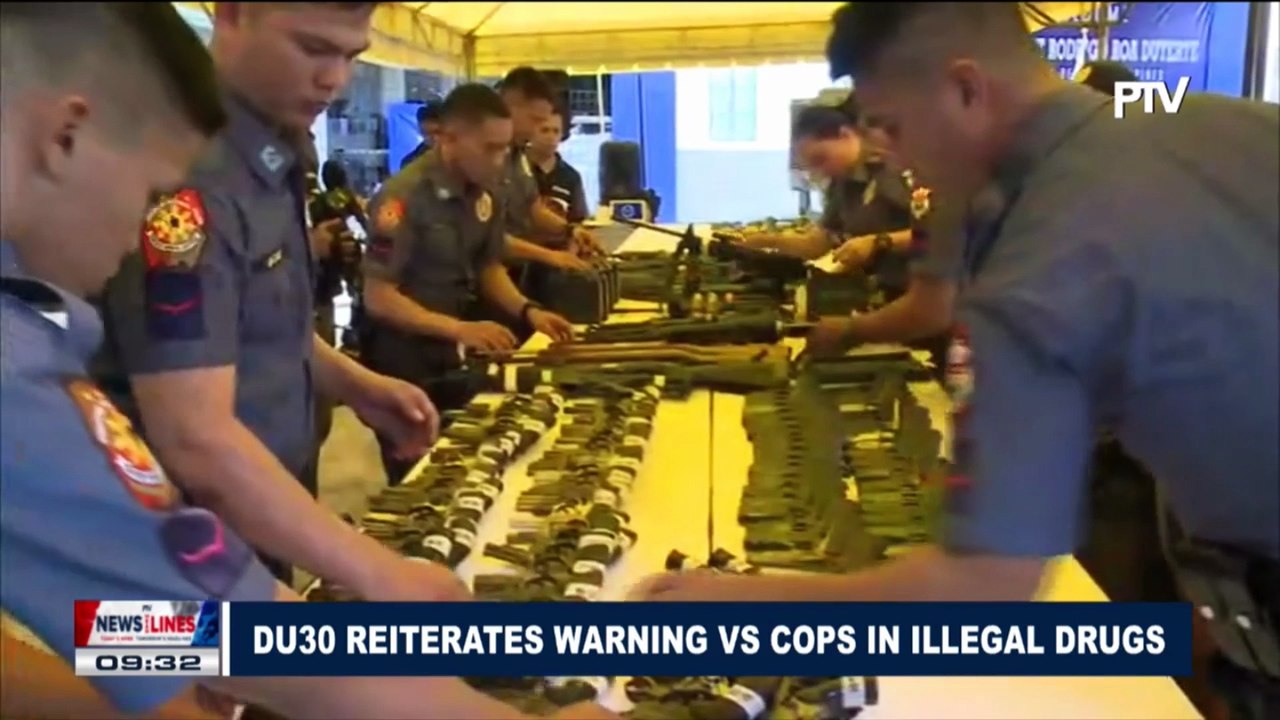 President Duterte reiterates warnings vs. cops in illegal drugs