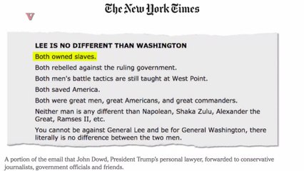 Trump Lawyer Shares Email Comparing George Washington To Robert E. Lee