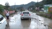 Rize'de Şiddetli Yağış... Salarha Deresi Taştı