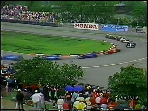 GP Canada 1990: Sorpassi di Alboreto e Larini a Grouillard, di Larini a S. Nakajima e di De Cesaris ad Alliot