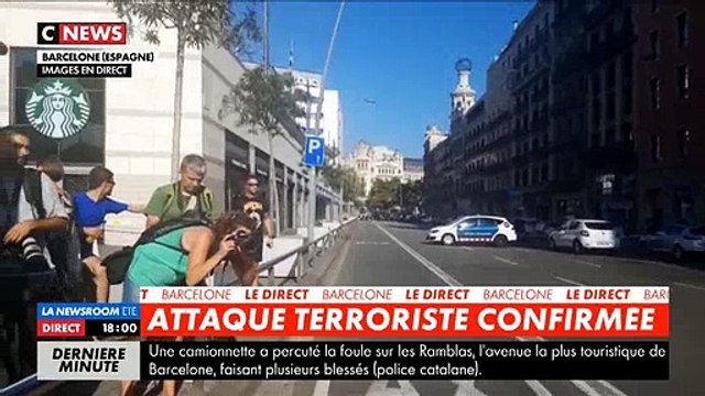 Barcelone - Une fourgonnette percute la foule sur les Ramblas - La police confirme une attaque terroriste