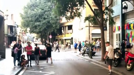 Van ploughs into tourists in Barcelona street