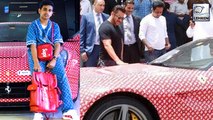 Salman Khan Checks Out The Latest Ferrari Of Dubai's Richest Kid!