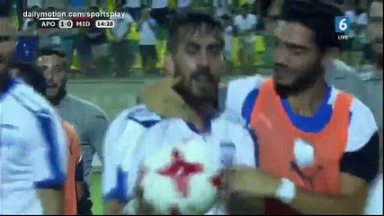 Charis Kyriakou Goal HD - Apollon 1 - 0 Midtjylland - 17.08.2017 (Full Replay)