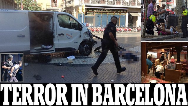 Barcelona crash_ Van ploughs into people in Las Ramblas