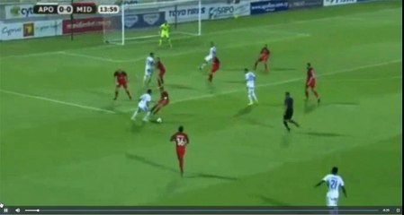 Apollon Limassol vs FC Midtjylland 1-0 Chambos Kyriakou Fantastic Goal  17.08.2017 (HD)